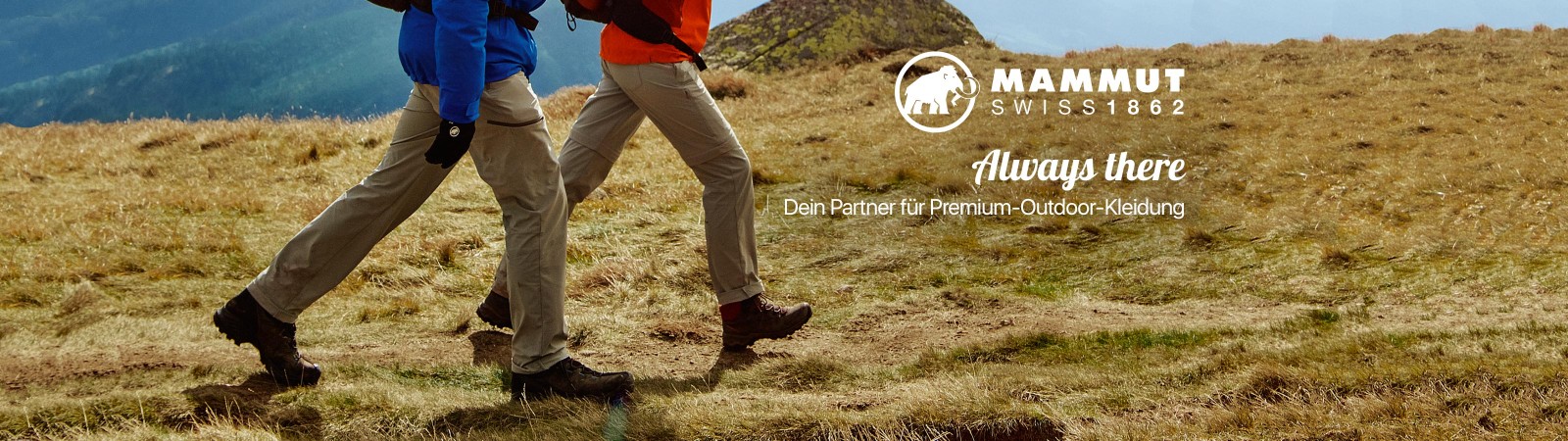 Always there - Mammut ist dein Partner für Premium-Outdoor-Kleidung.